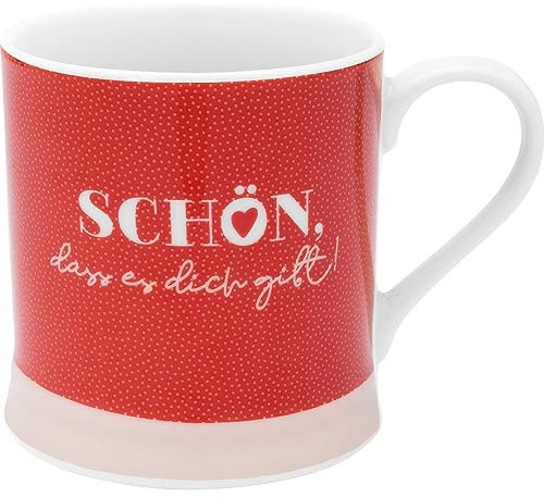 GRUSS & CO Tasse Motiv Schön | Kaffeetasse, Porzellan, Tasse mit Spruch, 40 cl, in Geschenkbanderole | Geschenk Paare, Liebe, Valentinstag | 48565