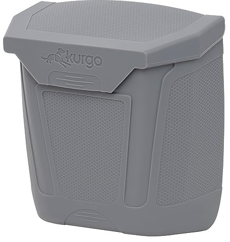 Kurgo Tailgate Dumpster for Dog Garbage and Poop Bags, Magnet Trash Bin for Cars, Car Waste Basket for Pets, Attaches to Tailgate or Bumper, Pet Travel Accessories, Easy to Clean