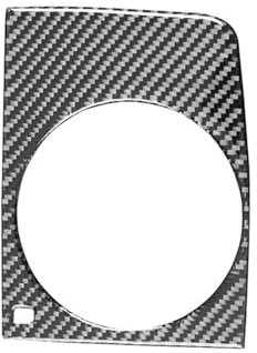 NKCVEZBW Kompatibel mit Audi Q7 2007-2015, Zubehör, Karbonfaser-Innenausstattung, Mittelarmlehne, Wasserbecherhalter, Dekor-Aufkleber, Abdeckung, Zierrahmen(Left-Hand Drive)