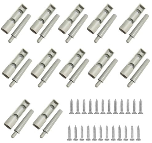 Qinsky Soft Close Dampers Set,12 PCS Close Dampers with Screws Door Drawer Closer Buffers Plastic Door Damper Close Dampers Quiet Closing for Kitchen Cabinet Door Drawer Office