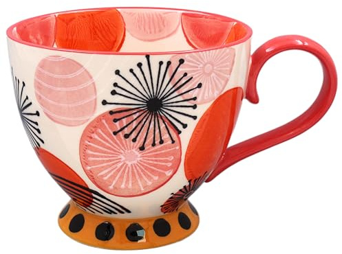 Lesser & Pavey Taza pintada a mano para el hogar y la cocina, tazas de nuevo diseño para té y café, bonita taza para regalos de hombre y regalos de cumpleaños para mujeres