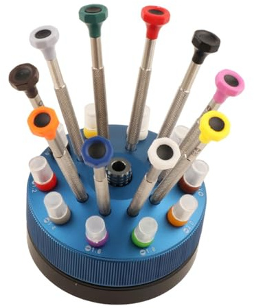 Oshhni Set di cacciaviti per orologi da 10 pezzi Set di precisione a taglio e Phillips Kit di riparazione per orologi professionale leggero e utensili