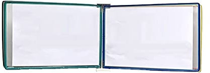 Dokumentenhalter zur Wandmontage, A3-Größe mit 10 Taschen, 42 x 29,7 cm, Wand-Präsentationsmappe für Zuhause oder Büro, Rot, Weiß und Koralle erhältlich