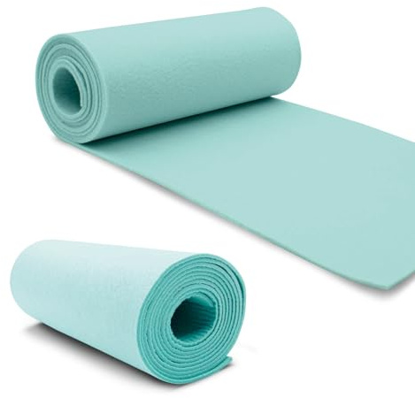 VmG-Store Filzrolle 240cmx30cmx3mm Filz Filzstoff Polyester zum Nähen basteln DIY Dekoration Patchwork Dekofilz Bastelfilz Taschenfilz Filzmatte (022 Mint)