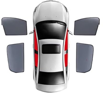 Pare Soleil Voiture pour Mitsubishi pour Lancer pour Evo X 2007-2016 Rideau Pare-Brise Avant Et Arrière Bébé Pare-Soleil Voiture(4PCS)