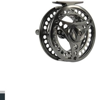 KFXYSM Fliegenrolle,Rolle Fliegenrollen Fliegenrolle 3/4 5/6 7/8 9/10WT Fliegenfischrolle Getriebe CNC-Maschine Aluminium Fliegenrolle Angelrolle Große Aluminium(56 Gunsmoke)