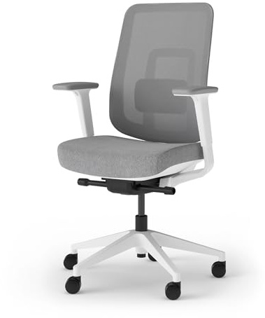 Ergotopia PureBack - Silla de oficina ergonómica con reposabrazos 4D y mecanismo de sincronización, para oficina en casa, oficina y juegos, cómoda silla giratoria para sentarse de forma saludable