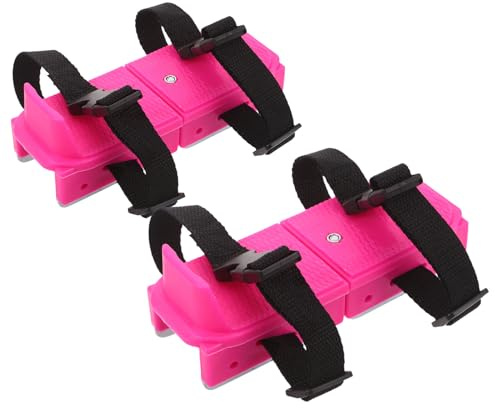 YARNOW Pattini da Ghiaccio Regolabili per 16-21 CM Mini Scarponi da Sci Imbottiti per Principianti Pattini da Neve per Attività All’Aperto Invernali per Bambine e