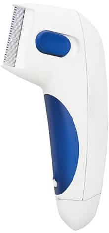 Teron Elektrischer Flohkamm für Haustiere Starker Strom Entferner Werkzeug für Katzen Hunde Wiederaufladbare Floh Killer Detektor 26x17,5x5cm