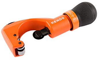 KENDO Teleskop Rohrschneider – Für Rohrdurchmesser (Ø) 6-42 mm – Geeignet für Kupfer & Aluminium – Robustes Zinkdruckguss-Gehäuse – Integrierter Entgrater