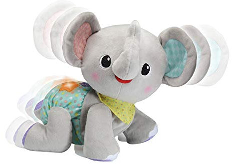 Vtech Baby Krabbel-mit-Mir-Elefant – Interaktives Plüschtier, das alleine krabbelt, zählt, spricht und singt – Für Kinder von 9-36 Monaten