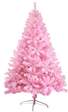LOKIPA 6ft Christmas Tree, Pink Artificial Christmas Tree with 700 Tips and Metal Stand