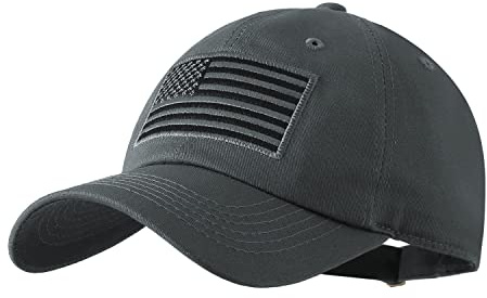 IIN American Flag Baseball Cap for Men Women Low Profile USA Army Tactical Operator Military Plain Dad Hat