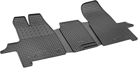 Auto Fußmatten Gummimatten Rigum geeignet für Ford Transit/Tourneo Custom 3-Sitzer 2012-2018 Passgenau + Auto Duft/BesteKauf