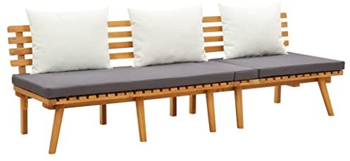 INLIFE Garten-Tagesbett 200x65 cm Akazie Massivholz