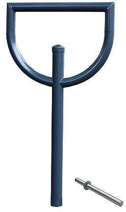 TRUTZHOLM Fahrradanlehnbügel 118x56cm aus pulverbeschichtetem Stahl Fahrradständer zum Einbetonieren Anlehnständer für 2 Fahrräder moderner Parker Diebstahlschutz fürs Fahrrad in Anthrazit