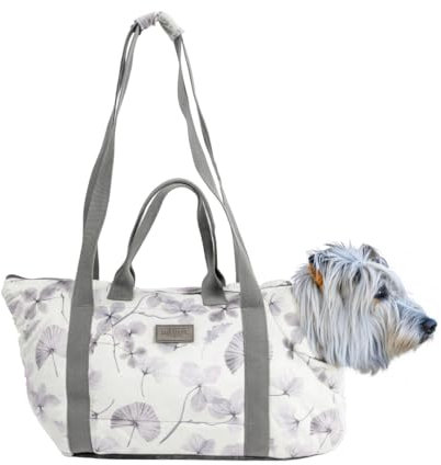 bo&flash Hundetragetasche Portland Lobna – 44x26x32 – Hundetasche für kleine Hunde bis 7 kg – Komfortable & stilvolle Hundetasche – Hundetransporttasche waschbar & nachhaltig