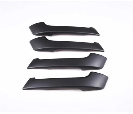 Auto Zierleisten Innen 4PCS ABS Silber Auto Innen Türgriff Dekoration Abdeckung Trim Auto Zubehör Für Toyota Für Land Für Cruiser Für Prado FJ150 150 2010-2018 Zubehör Interieur(Farbe:Matt-schwarz)