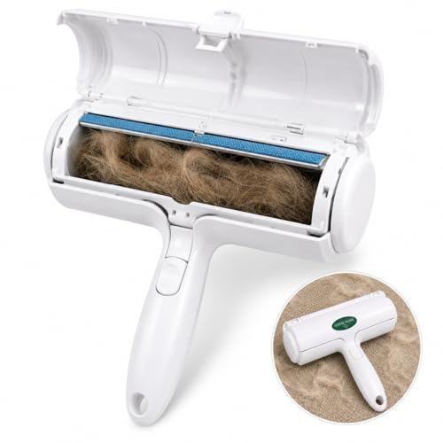 GARALHOME Quitapelos Mascotas Reutilizable | Rodillo Quitapelos para Perros y Gatos | Quita Pelo de Sofá, Alfombra, Ropa, Coche y Cama | Autolimpiable Sin Adhesivos