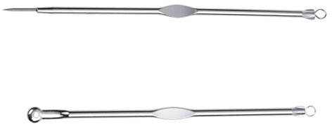 Uanratg Aguja Extractor Limpiador para Acne Punto Negro Comedones Piel Mujer