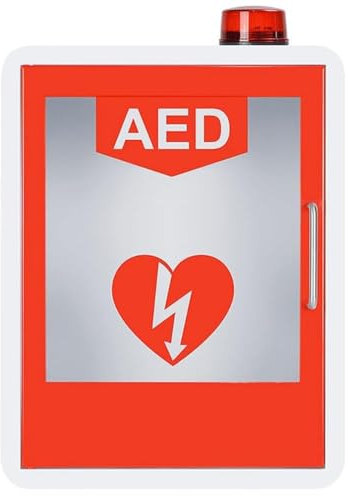 SXTYFBB An der Wand montierter AED-Defibrillator-Aufbewahrungsschrank, Erste-Hilfe-Schrank, mit Alarmsystem und magnetischer Zugangskontrolle, für Zuhause, Büro, Krankenhaus