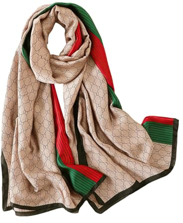 vimate 100 % stor lång sidenkänsla halsduk – kvinnors mode lätt satin sidenscarf solskydd sjal halsduk gåvor för kvinnor, Stil 29, 70.8” X 33.5” (180cm X 85cm)