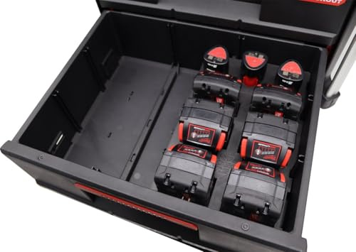 Compatible con MILWAUKEE 2 cajones Packout – Inserto PLA+ impreso en 3D