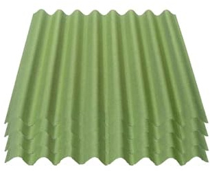 Onduline Easyline Dachplatte Wandplatte Bitumenwellplatten Wellplatte 4x0,76m² - grün