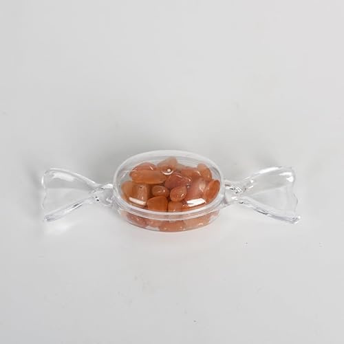 Namzi Lot de 10 pierres de cristal naturelles imitation bonbon en pierre brute rouge naturel Dongling gravier ornement de bureau bricolage cadeau artisanat ornements cadeaux