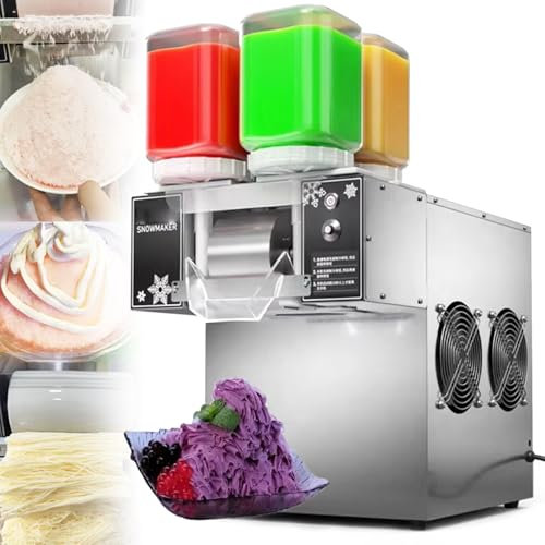 Machine Commerciale Coréenne Bingsu,Refroidissement Par Air,Machine à Glace,Rasoir,Flocon De Neige,Avec 4 Seaux à Glace,9 Niveaux De Réglage,Pour Restaurant,Café,750W