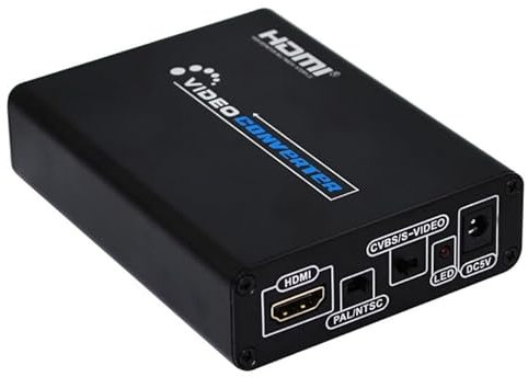High-Tech Place Convertisseur HDMI vers Composite/AV s-vidéo Adaptateur convertisseur vidéo RCA CVBS/L/R, Prise AU