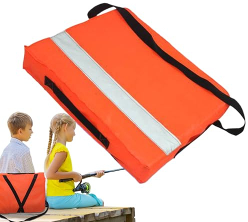 Coussins De Flottaison pour Bateaux | Coussin de Sauvetage Nautique - Bouée De Sauvetage avec Dispositif De Sauvetage À Sangle pour Natation, Mer, Piscine, Planche À Paddle, Canoës, Quai