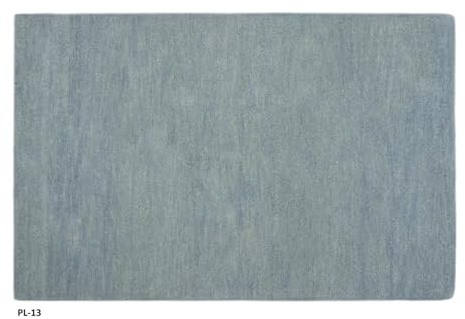 Gabbeh Teppich 100% Wolle Hellblau Uni Farbe 120x180 cm Handgemacht PL13