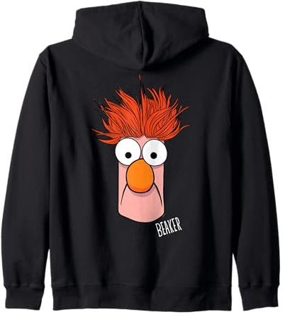 Disney The Muppets Beaker Muppet Labs Big Face Zip Hoodie