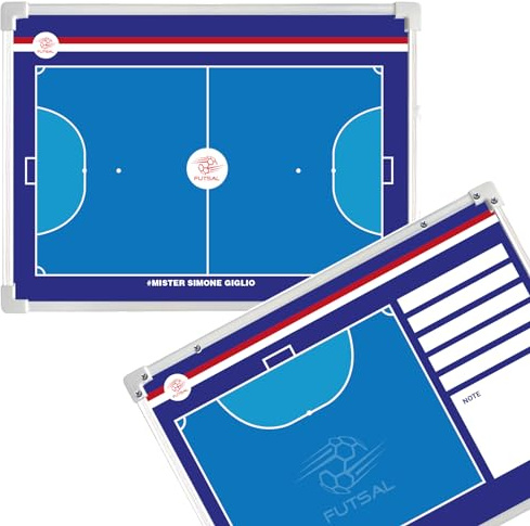 Lavagnetta tattica magnetica Personalizzata allenatore Futsal - Lavagna Tattica Calcio a 5 - Coach Board Lavagnetta Strategie Futsal
