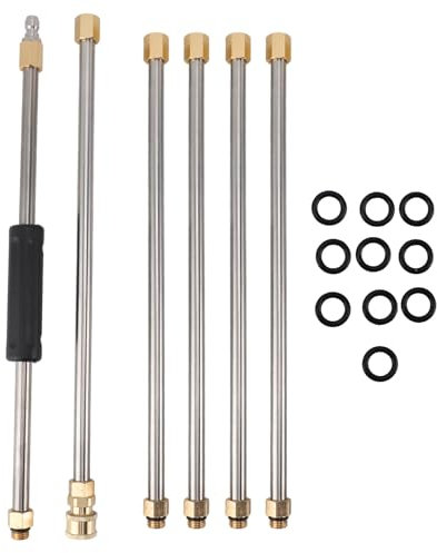flexman Rallonge de Nettoyeur Haute Pression de 90 Pouces, Lance de Lavage Électrique avec Connexion Rapide de 1/4 Pouces pour Le Nettoyage des Toits, des Voitures et des Espaces