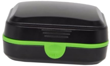 TOVINANNA Portable Small Hearing Aid Carry Case with Sealing Cover Compact Protective Storage Box for Travel and Daily Use Shockproof and Hearing Aid Protector