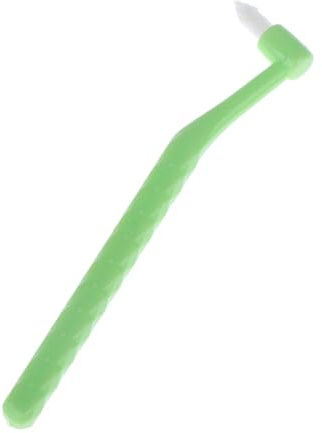 Cepillo interdental de un solo haz, cepillo dental suave for limpieza, utensilio for cuidado bucal, pelo de cabeza pequeña, 1 ud.(Green)