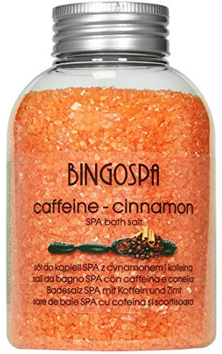 Caffeina anticellulite e sale da bagno alla cannella 600 g BINGOSPA