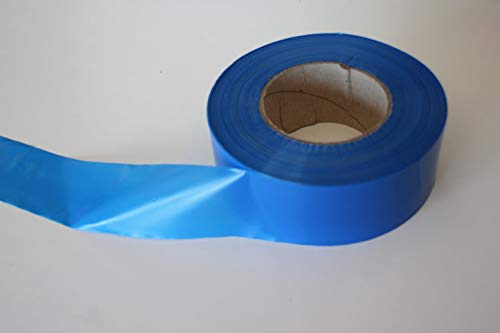 Ruban signalisation plastique uni bleu 70mm x 250 m