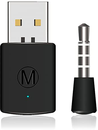 Tihebeyan Última versión USB Bluetooth 4.0 Adaptador Dongle para PS4, Adaptador Bluetooth/Dongle Receptor y transmisores para PS4 Playstation