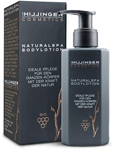 HILLINGER COSMETICS – BIO-Bodylotion - vegane Naturkosmetik - Körperlotion als ideale Pflege für Männer & Frauen - mit der Kraft der Bio-Traube – nicht fettend - Creme für trockene Haut - 200 ml