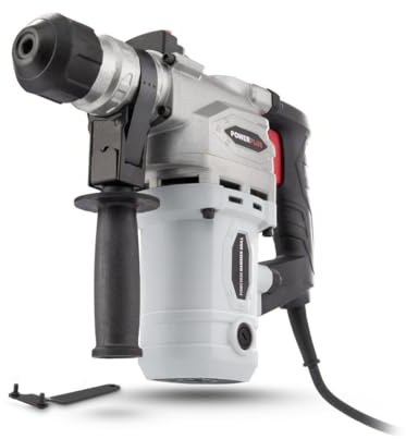 Powerplus Perceuse à Percussion Électrique POWC1030-3 en 1 : Perçage, à Percussion, Burinage et Rotation du Burin, Perceuse Filaire de 1500 W et 3,5 J, SDS max