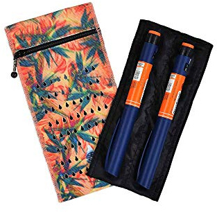 Dia-Cool astuccio isotermico per 2 penne per insulina - Custodia termica per insulina e medicinali – Funziona con acqua fredda e senza batteria.