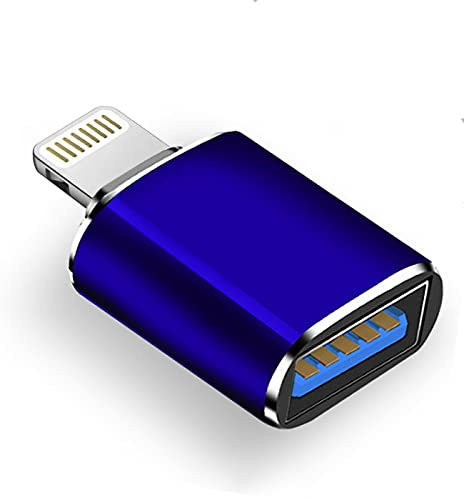 Apple Lightning to USB Camera Adapter, OTG 3.0 Cable for iPhone/iPad - Connects Card Reader, Flash Drive, U-Disk, Keyboard, Mouse, Hub, MIDI - Plug & Play