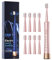 Sonic Electric Toothbrush for Adults, USB Rechargeable Sonic Toothbrush with 8 Brush Heads, Smart Timer, 5 Modes, 2-Hour Fast Charge Last 30 Days, Pink