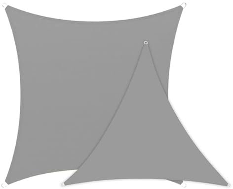 Sunshades Orning For Garden Pond Waterproof Triangle Sun Sail Kite Shade Sale Pergola UV Protection Rain Shelter Canopy Outdoor Sail Fixing Kit grey Triangle-5X5X7.1m