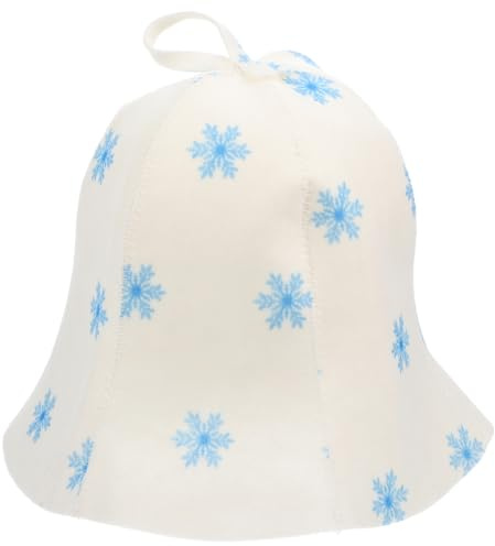 EXCEART Sauna Hut Aus Filz Atmungsaktiv Bequemer Sauna Hut Für Damen Und Herren Saunazubehör Schützt Vor Überhitzung Hält Kopf Trocken 9.84X2.76 Zoll