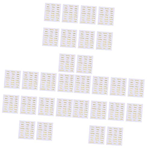 EXCEART 30blätter Aufkleber Für Ätherische Öle Wasserdichte Und Ölbeständige Buchstabenetiketten Für Flaschen Zur Organisation Und Identifikation Von Duftölen Und Parfums