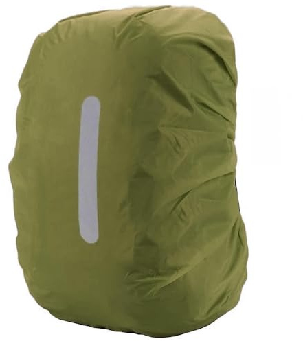 PINEPAN Regnskydd för ryggsäckar med reflekterande ränder, 15 L-100 L, vattentät ryggsäck regnskydd, skolväska för vandring, camping, resor, cykling